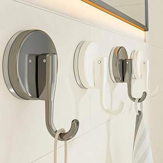 Strong Vacuum Suction Cup Hook, Kitchen And Bathroom Use, Adhesive Wall Hanger, No Drilling, Easy Installation, Load Bearing