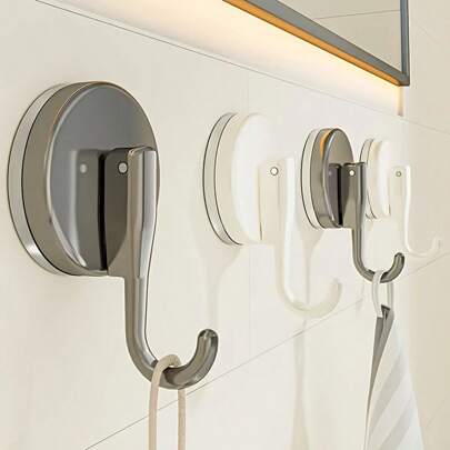 Strong Vacuum Suction Cup Hook, Kitchen And Bathroom Use, Adhesive Wall Hanger, No Drilling, Easy Installation, Load Bearing