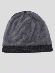 1pc Men's Dual Layer Thermal Lined Knit Cap, Solid Color Winter Warm Beanie Hat For Outdoor Sport, Travel, Riding, Casual Comfortable Snowflake Pattern Suitable For Daily Wear Halloween