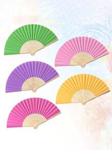 Abanico manual plegable de papel personalizado, portátil, suministros para fiestas y bodas. Abanico manual, regalo y decoración para bodas. Muy adecuado como regalo de fiesta y prop de fotos. Apropiado para decorar restaurantes, paredes, bodas, fiestas, duchas nupciales, fiestas de cumpleaños, despedidas de soltera, regalos de fiestas de boda.