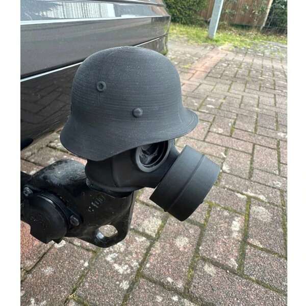 1 pieza Tapa de cubierta para acoplamiento de remolque, diseño de casco antipolvo, cubierta para enganche de remolque, protector de enganche de remolque, tapón de  contra el polvo
