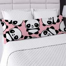 Body Pillow Cover Pillowcase Xuxão Zipper 1.25x0.45cm Bedroom Decoration Boy Girl Panda - 粉紅熊貓-1337 - 查看 2