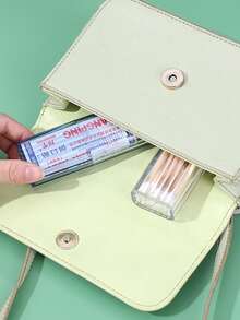 [Portable Toothpicks Storage Box] Minimalist Portable Transparent Storage Box | Organizer For Toothpicks, Floss, And Swabs, Compact Design, Portable, Suitable For Outdoor Activities, Travel, And Home Use, Small Item Organizer - Multicolor - View 5