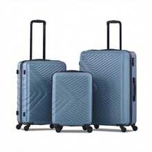 3-Piece Hardshell Expandable Luggage Set With Spinner Wheels And TSA Lock - 20, 24, 28 - Blue