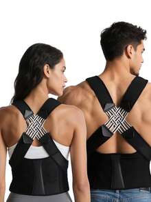 1pc Adjustable Breathable Posture Corrector, Belt With Lumbar Support , Improve Spine Alignment For Office/Home/Gym Use, Invisible Back Brace, For Healthy Posture Exercise Waist Belt Suitable For Workout Home Sports And Walk