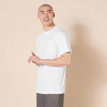 Essentials Performance Tech - Camiseta para hombre, paquete de 2 - Blanco - Ver 3