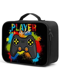 Gamer Boys Tote Box,Insulated Video Game Tote Bag For Boys Girls, Reusable Portable Box To School Work Office Travel Picnic Hiking Beach - one-size - View 13