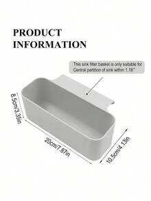1pc Kitchen Sink Drain Basket, Multi-Function Card Slot Kitchen Sink Strainer, Food And Vegetable Washing Drain Basket, Convenient For Placing Sponges/Dishcloths, Quickly Filter Leftovers To Prevent Rotting And Stinking