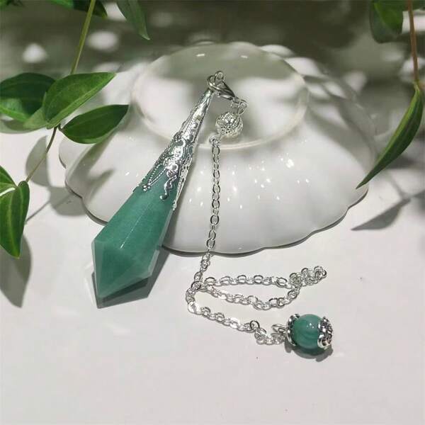 1 pieza Herramienta de adivinación de jade serpentina verde natural, piedra preciosa pulida para manualidades, joyería y decoración del hogar, un regalo ideal para el Día de San Valentín o el Día de la Tierra