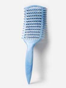 1pc Marbling Curl Defining Brush, Curved Vented Brush For Faster Blow Drying For Women, Men, Paddle Detangling Brush For Wet Dry Curly Thick Straight Hair(Purple, Green, Blue, Pink), Hair Styling Kit, Hair Tool Kit, School Stuff - Multicolor - View 8