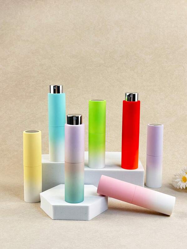 1pc 8ml Travel Perfume Atomizer, Portable Refillable Spray Bottles, Twist-Up Fine Mist Sprayer, Premium Pocket-Sized Fragrance Dispenser, Gradient Colors