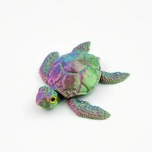 1/2 Pcs 3D Printed Sea Turtle Model Set - Tortoise Statue With Joint Mobility, Home Office Decor, Stress Relief, Executive Desk Animals, Festival Gifts
