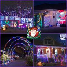 1 件 20/50/100/200LED 太阳能灯串户外灯串防水太阳能灯串带 8 种照明模式适用于花园露台庭院围栏圣诞树装饰带童话灯氛围适用于户外树木、庭院、婚礼、凉亭、派对、家庭、草坪、露营和节日装饰花园灯