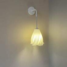 1PC/E14/1M可调节挂绳/北欧奶油色风格法式氛围温馨创意民宿灯可用于床头灯卧室书房客厅更衣室 - 3D壁燈 - 查看 9