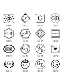 Custom Clay Stamp, 4cm Initial Ceramic Stamp With Wooden Handle, Custom Soap Stamp In Brass, Personalized Signature Brass Stamp For Pottery,Back To School,School Supplies - Multicolor - View 5