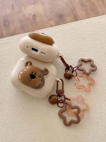 1个可爱小熊造型保护套，兼容苹果蓝牙耳机1/2/3/4、Pro/Pro2/Pro3 - 彩色 - 查看 7