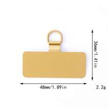 Parche de cordón universal para teléfono, accesorios de correa delgada de metal para teléfono, parche de cordón para teléfono de 0.4 mm