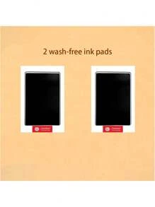 2pcs Pet Paw Print Set 2025 New Non-Contact Ink Pad, Easy Pet Paw Print Pad To Commemorate Pet Growth, Pet Footprint Ink-Free Pad To Preserve Cat/Dog Paw Print Pet Keepsake.Pet Toy Storage Box, Toys And Sundries Storage Basket