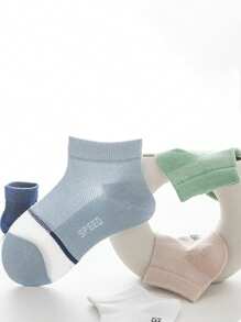 5 pares de calcetines delgados para niños en primavera y verano, calcetines para niños, calcetines deportivos
