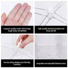 网眼食物罩帐篷遮阳伞弹出式食物罩户外野餐烧烤防蚊罩 - 白色 - 查看 3