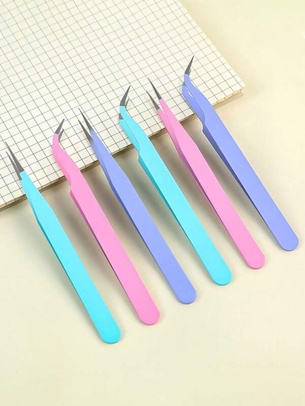 Multi Functional Color Tweezers, Small And Fresh, Student DIY Hand Account Sticker Tool Tweezers, Creative Macaron Tweezers, Small Clips With Multiple Colors To Choose From