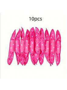 10 件柔软睡眠卷发器，弹性泡沫和海绵 DIY 卷发器，适合所有发质的魔法发型配件，返校、旅行度假必备，女士发饰