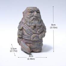 1 pieza Estatua del dios pagano, personaje de magia de la mitología nórdica, esculpido a mano en resina, decoración de escritorio para el jardín o patio trasero