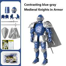 Multi-Jointed Posable Figurine, Medieval Knight Dual-Mode Armor Action Figure Model Toy, Suitable For Gamers. An Excellent Choice For Home, Office Decor, And Holiday Gifts. - Multicolor - View 12