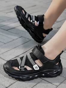 Boys Summer Hook And Loop Breathable Kids Sports Sandals