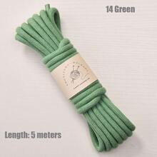 带芯棉绳，6毫米 x 5米粗花边绳，用于壁挂、植物吊架、工艺品、礼品包装和婚礼装饰的扭纹花边棉绳，米色花边绳，圣诞工艺品