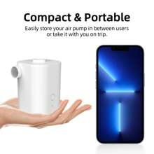 Pompe électrique gonflable sans fil portable pour le camping en plein air - Double usage pour piscine, matelas pneumatique et plus - Batterie lithium-ion rechargeable