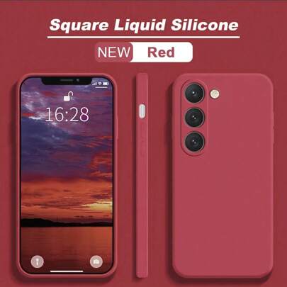 适用于 A06 A16 A26 A36 A56 A15 A35 A55 的液态硅胶手机壳适用于 Galaxy S25 Ultra 兼容 13 16 Pro Max 11 防水防震防摔防刮