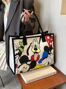 1PC  Tote Bag Donald Duck Shoulder Bag Large Size Large Shoulder Bag Women's Tote Bag  Donald Duck Style