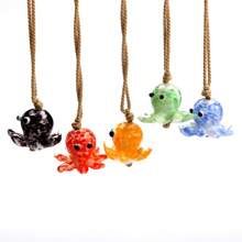 1pc Ocean Style Multicolor Knotted Small Fish, Starfish, Shell Pendant Necklace, Suitable For Everyday Wear And Holiday Gift