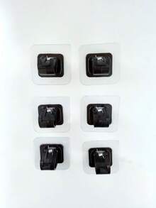 Curtain Rod Hooks, Curtain Rod Clips, Horizontal Bar Curtain Hooks, Retractable Rod Adhesive Hooks, No-Drill Adhesive Mounting Brackets