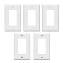 CILIA CILIA 1/5pcs Pure White/Black Wall Plate Outlet Switch Cover, Plug Covers For Electrical Outlets, Unbreakable Polycarbonate Thermoplastic, For Bedroom Accessories Home Decor