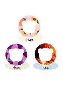 1pc/3pcs Flavor Pods For Water Bottle, Bear Shape Fruit Fragrance Rings For Water Bottle Flavor Pods Creative Water Cup Scented Pods For Outdoor Sports