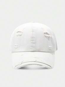 1 Stück Herren Basic Destroy Baseball Kappe, geeignet für Outdoor Sonnenschutz Lässig Bekleidung, Frühling/Sommer