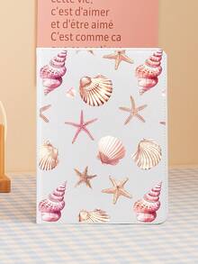 Shells & Sea Snails 720° 可旋转 iPad 保护壳，兼容 iPad Air 11 英寸 (M2)-2024/2025，支持横竖方向。适用于 iPad Mini4567、iPad 10.2 英寸，保护壳支持多种角度，内置松紧带可在旅行途中安全闭合平板电脑。 - 粉色 - 查看 5