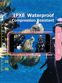 Custodia impermeabile universale per telefono, borsa impermeabile per telefono cellulare, sacchetto impermeabile per telefono, borsa impermeabile per telefono, compatibile con e adatta a tutti i modelli di telefoni cellulari, per nuoto, rafting, immersioni, fotografia subacquea, spiaggia, viaggi, vacanze, piscina, sport all'aperto.