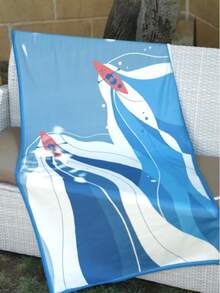 Microfiber Beach Towel – 75x150 Cm – Lightweight, Absorbent & Quick-Drying Summer Towel – Made In Turkey - Black - View 3