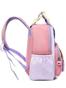 学院风双肩包新款轻便舒适可爱小兔子学生双肩包简约百搭校园背包 - 粉色 - 查看 4