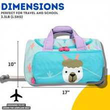 Ravel Duffle Bag With Wheels Carry-On Luggage - Llama