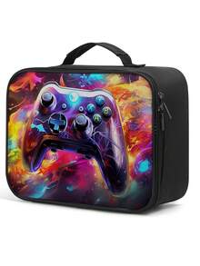Gamer Boys Lunch Box,Insulated Video Game Lunch Bag For Boys Girls, Reusable Portable Lunchbox To School Work Office Travel Picnic Hiking Beach - one-size - View 14
