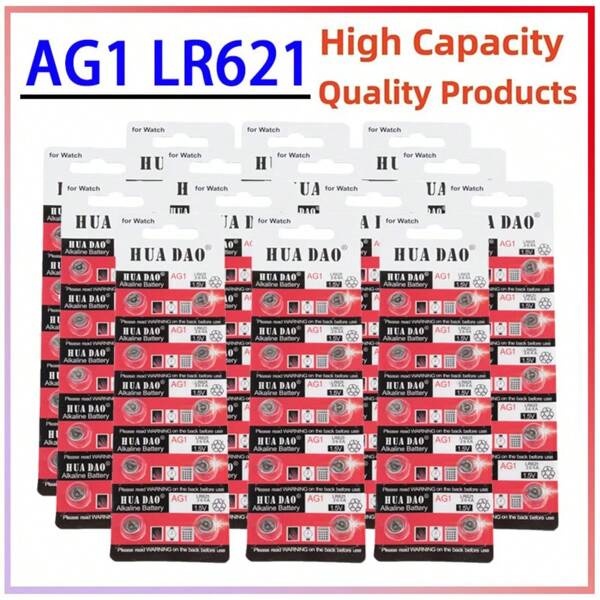 AG1 Button Cell Batteries (1.5V) - 30-Pack Value Set - Long-Lasting Power For Scales, Remotes & Calculators - LR61 Equivalent