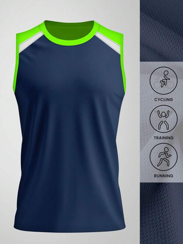 Men's Sleeveless Training Tank Top; Running, Gym, Lightweight - Breathable