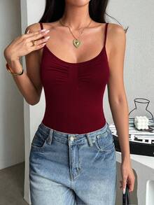 GAOVOT Y2k Sexy Hot Girl Tight All-Season Sporty Casual Halter Jumpsuit