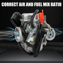 PowerMotor PD24J Carburetor For 4-Stroke GY6 125cc 150cc ATV Go Karts Scooter Mopeds QMJ_QMI157 QMJ_QMI152 - Manifold Intake Diameter 24mm PD24J Carb - Carburetor Kit 02 - View 7