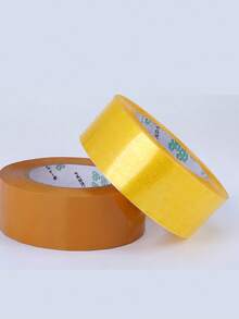 1 件透明包装胶带大卷密封包装包裹包装胶带，办公室和运输使用，不易破损，高粘度，可与胶带分配器一起使用，方便高效 - 透明黃 - 查看 7