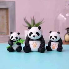 1 件树枝秋千熊猫工艺装饰、创意办公室/家居装饰礼物、冰箱贴 - 黑與白 - 查看 5